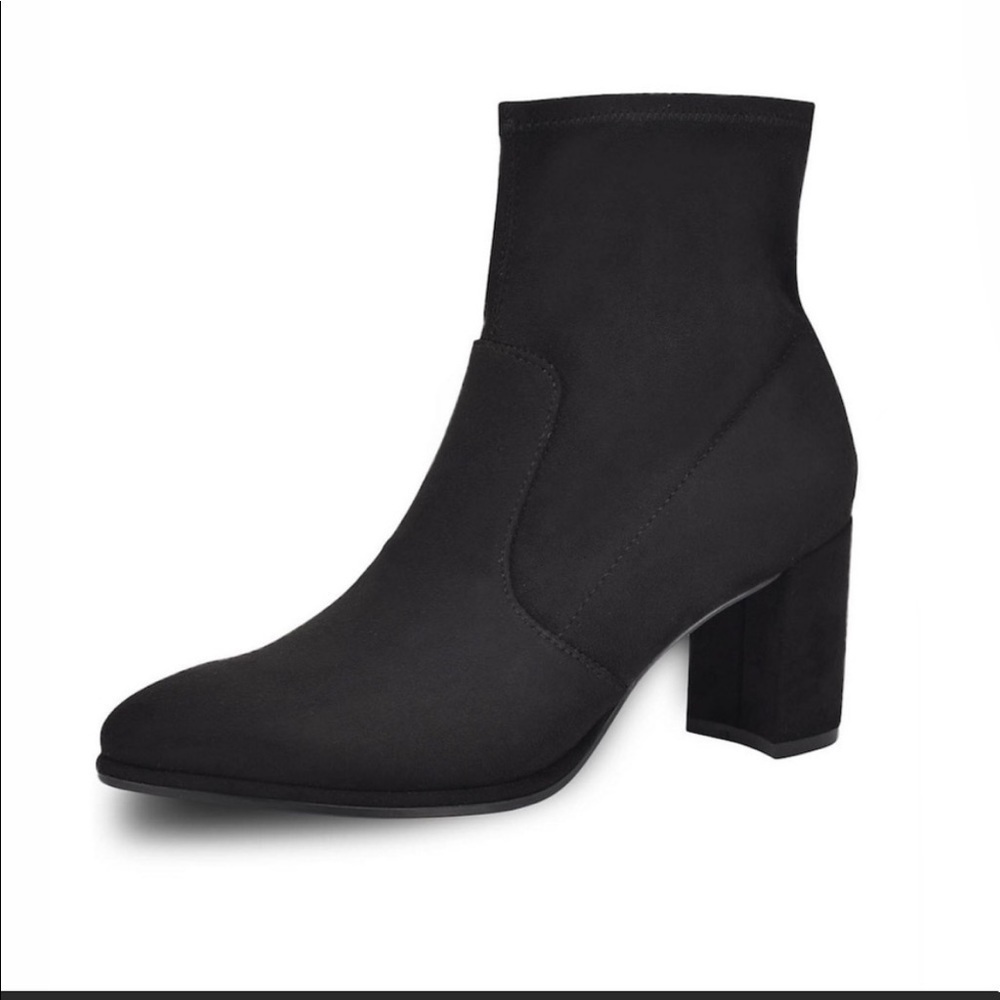 Nine West Luella black suede boots 9.5 W